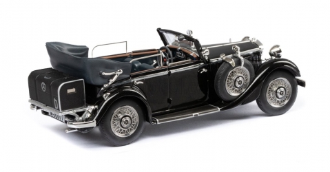 EMEU43043A Cabriolet D Mercedes Benz 290 W18 de 1933-36 Empattement Court toit ouvert - noir