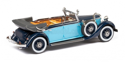 EMEU43043C Mercedes-Benz 290 W18 Cabriolet D de 1933-36 Empattement Long ouvert bleu foncé / bleu