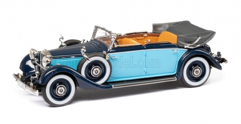 EMEU43043C Mercedes-Benz 290 W18 Cabriolet D de 1933-36 Empattement Long ouvert bleu foncé / bleu