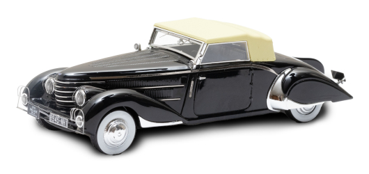 EMEU43030B Delage D8-85 Clabot Cabriolet 1935 fermée avec pare-chocs arrière noire