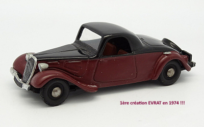 EVR249 CITROËN 11BL Tonneline 1938 sn 407485 ouverte 1/43