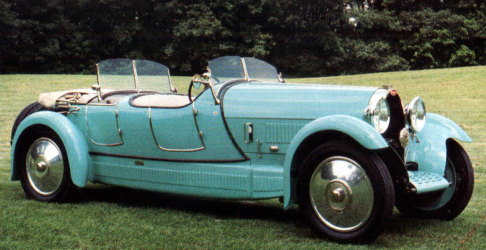 EVR270 Bugatti T38/44 Dual Cowl Torpedo Sport Phaeton Lavocat & Marsaud 1927 ouvert