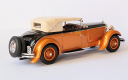 EVR212f Delage D8S Figoni 1/43 Maharaja de Holkar 1930 fermée, couleur orange métallisé.