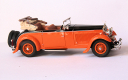 EVR212o Delage D8S Figoni 1/43 Maharaja de Holkar 1930 ouverte, couleur orange.