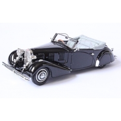 NIC003 Bugatti T57 Cabriolet Graber 1936 sn 57444 actual car black, open NICKEL 1/43
